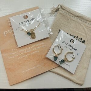 Pura Vida Earrings and Necklace